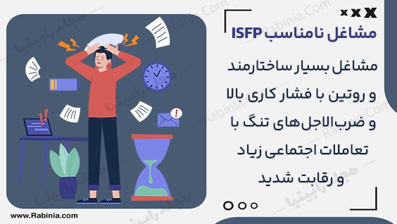 مشاغل نامناسب ISFP